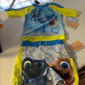 Puppy dog pals swimsuit brand new with tags